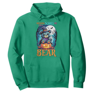 Halloween Killer Witch Teddy Bear Hoodie Nothing Scares Me TS12 Irish Green Print Your Wear
