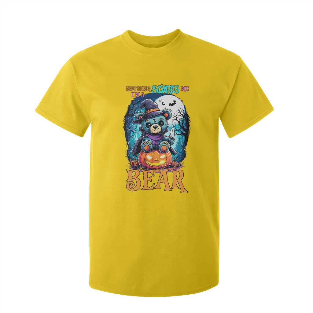 Halloween Killer Witch Teddy Bear T Shirt For Kid Nothing Scares Me TS12 Daisy Print Your Wear