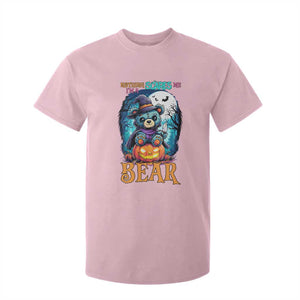 Halloween Killer Witch Teddy Bear T Shirt For Kid Nothing Scares Me TS12 Light Pink Print Your Wear