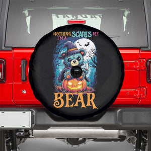 Halloween Killer Witch Teddy Bear Spare Tire Cover Nothing Scares Me TS12 Black Print Your Wear