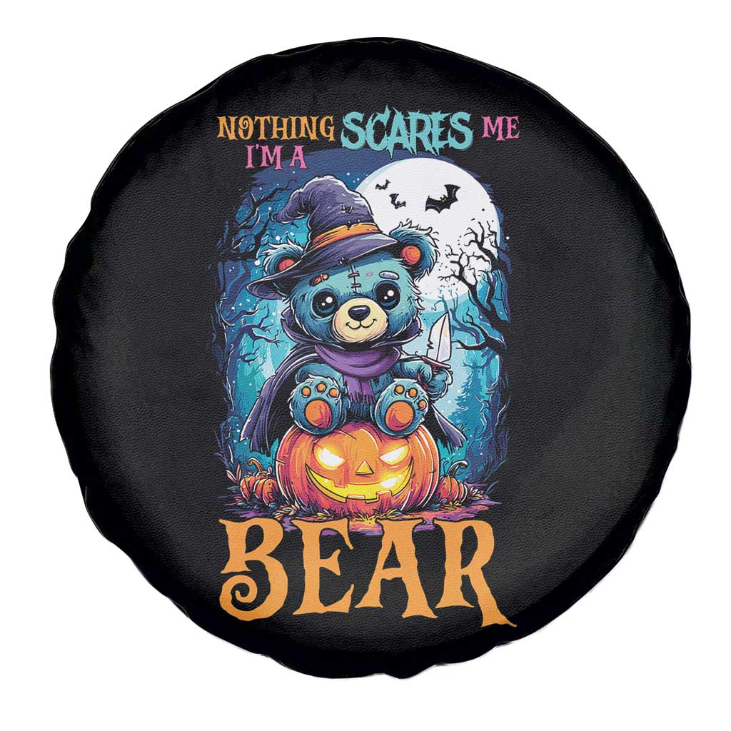 Halloween Killer Witch Teddy Bear Spare Tire Cover Nothing Scares Me TS12 Print Your Wear