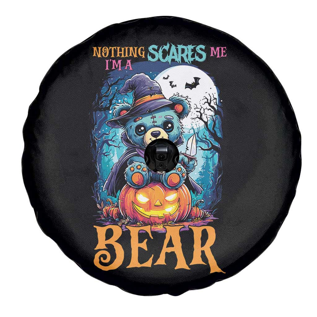 Halloween Killer Witch Teddy Bear Spare Tire Cover Nothing Scares Me TS12 Print Your Wear