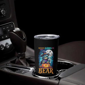 Halloween Killer Witch Teddy Bear Tumbler Cup Nothing Scares Me TS12 Print Your Wear