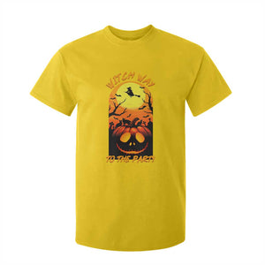 Halloween Witch Way To The Party T Shirt For Kid Black Cat Pumpkin TS12 Daisy Print Your Wear