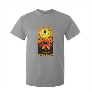 Halloween Witch Way To The Party T Shirt For Kid Black Cat Pumpkin TS12 Sport Gray Print Your Wear