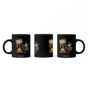Halloween Trick Or Treat Black Cat Skeleton Halloween Coffee Mug TS12 Print Your Wear