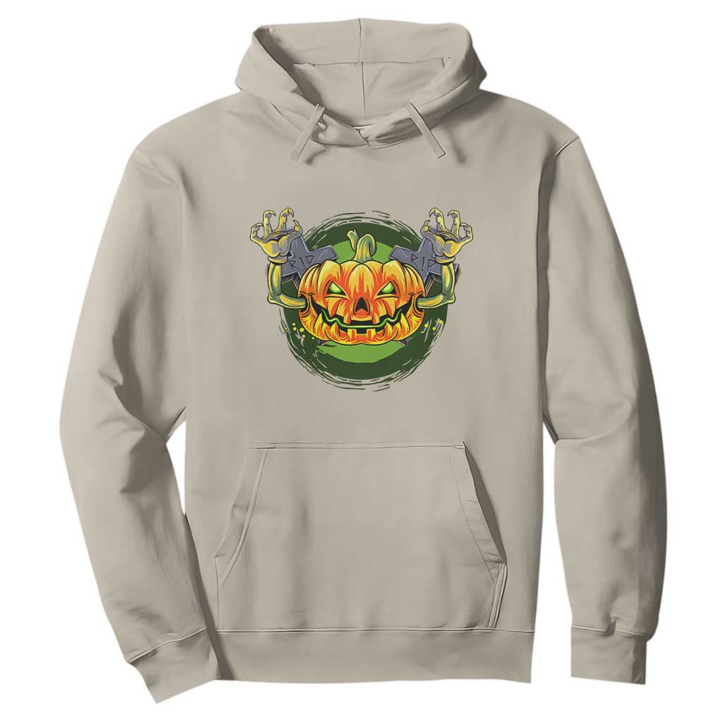 Funny Halloween Pumpkin Ghoul Hoodie Scary Zombie Hands TS12 Sand Print Your Wear
