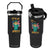 Cat Statue Of Liberty Flip Straw Tumbler Patriotic American Flag TS12 One Size: 30 oz Black Print Your Wear
