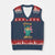Cat Statue Of Liberty V-Neck Knit Sweater Vest Patriotic American Flag TS12 Navy Red Print Your Wear