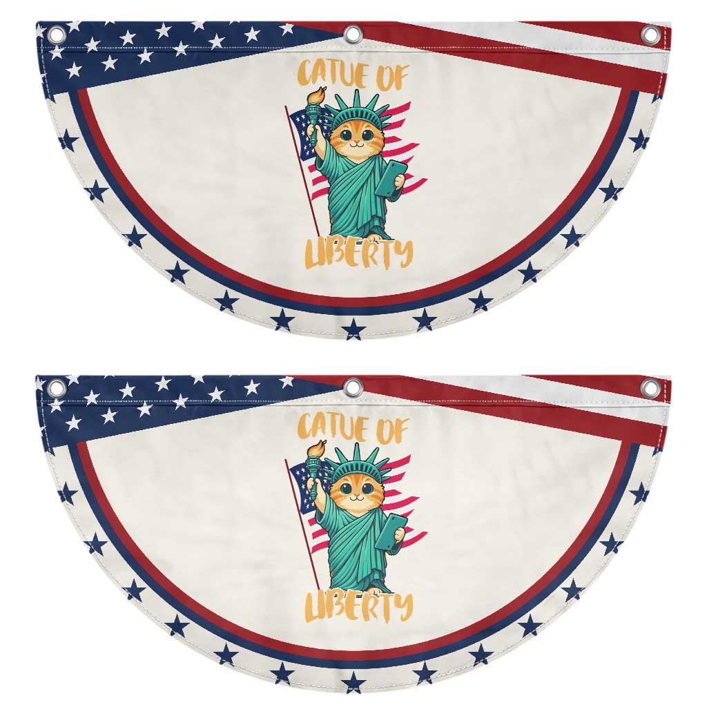 Cat Statue Of Liberty Patriotic Fan Flag American Flag Pride Gift