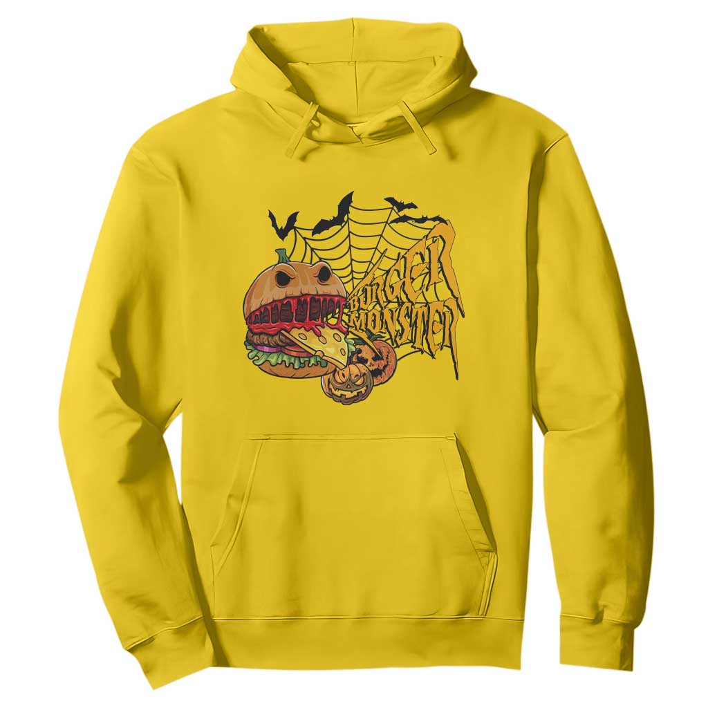 Halloween Burger Monster Hoodie Scary Foodies TS12 Daisy Print Your Wear