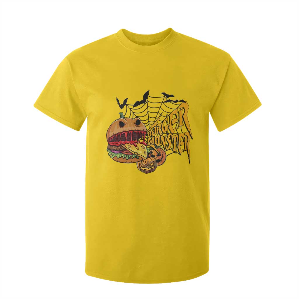 Halloween Burger Monster T Shirt For Kid Scary Foodies TS12 Daisy Print Your Wear