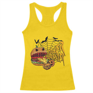 Halloween Burger Monster Racerback Tank Top Scary Foodies TS12 Daisy Print Your Wear