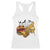 Halloween Burger Monster Racerback Tank Top Scary Foodies TS12 White Print Your Wear