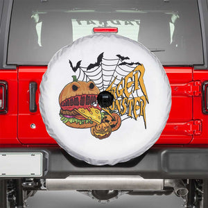 Halloween Burger Monster Spare Tire Cover Scary Foodies TS12 White Print Your Wear