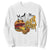 Halloween Burger Monster Sweatshirt Scary Foodies TS12 White Print Your Wear