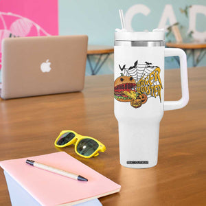Halloween Burger Monster Tumbler With Handle Scary Foodies TS12 Print Your Wear
