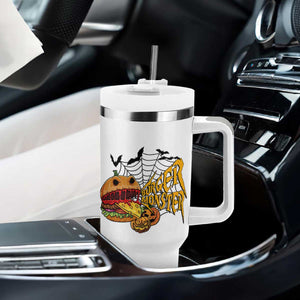 Halloween Burger Monster Tumbler With Handle Scary Foodies TS12 Print Your Wear