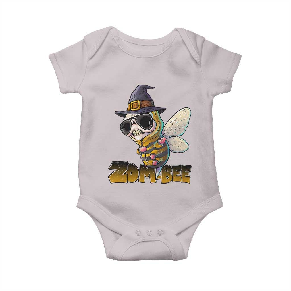 Halloween Zombie Bee Baby Onesie Zombee Funny Dabbing TS12 Ice Gray Print Your Wear