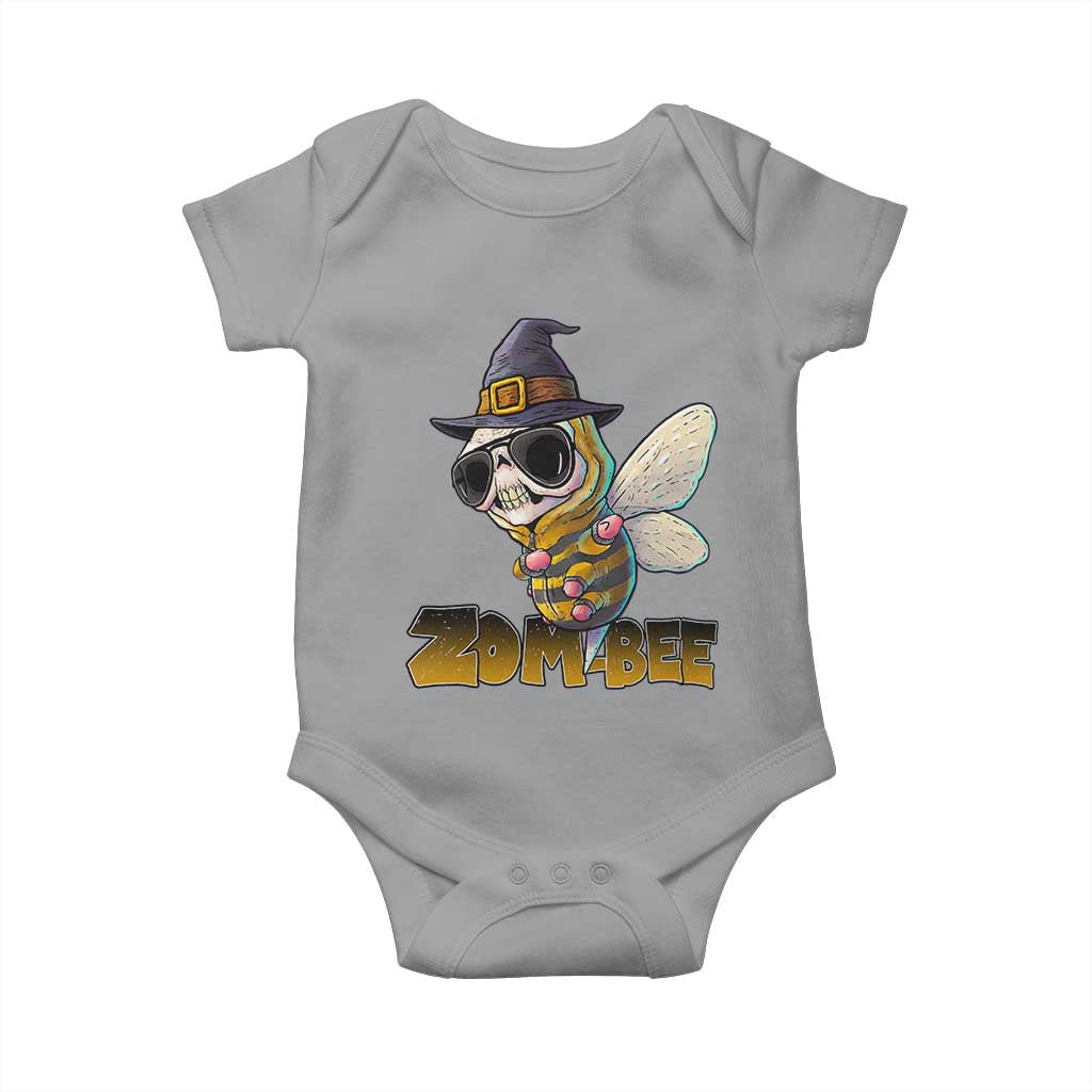 Halloween Zombie Bee Baby Onesie Zombee Funny Dabbing TS12 Sport Gray Print Your Wear