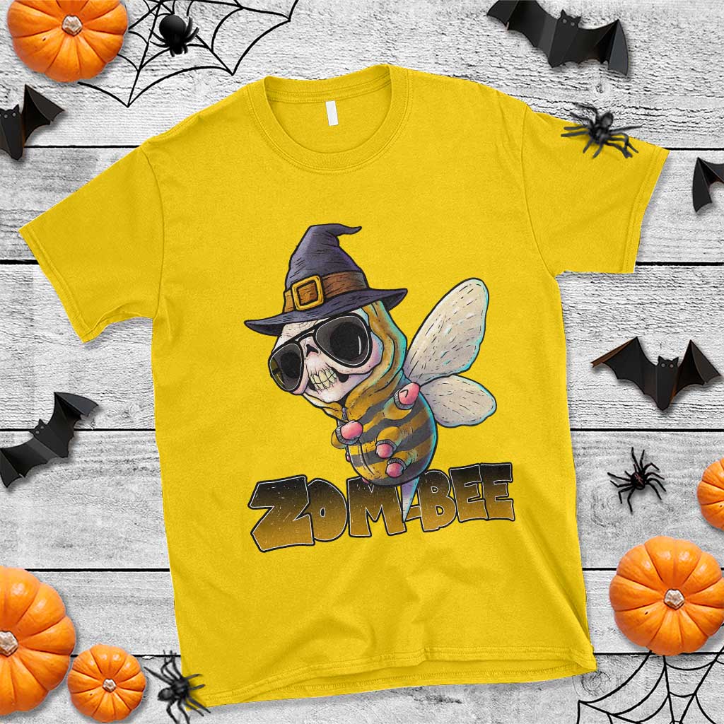 Halloween Zombie Bee T Shirt Zombee Funny Dabbing TS12 Daisy Print Your Wear