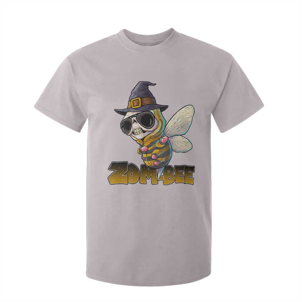 Halloween Zombie Bee T Shirt For Kid Zombee Funny Dabbing TS12 Ice Gray Print Your Wear