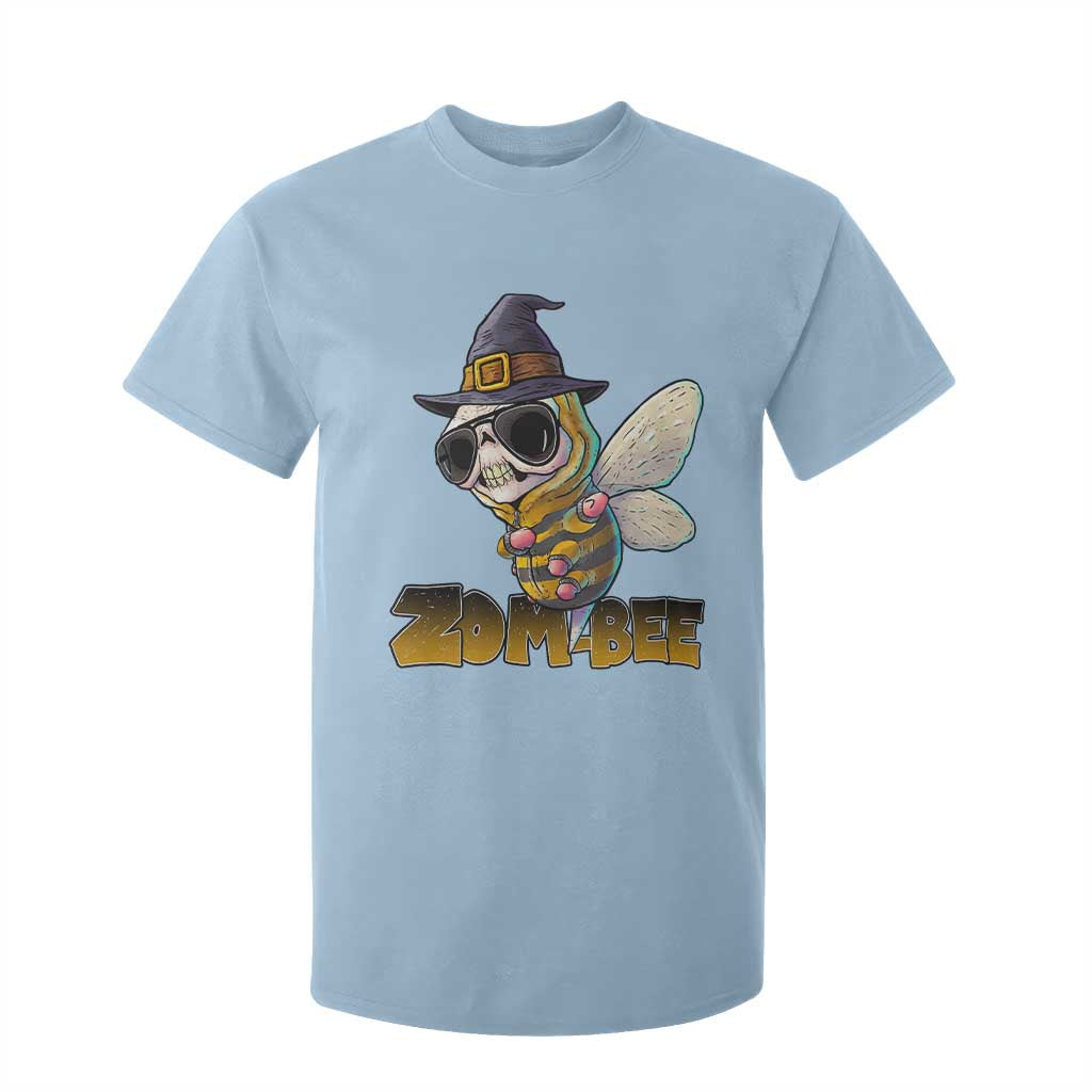 Halloween Zombie Bee T Shirt For Kid Zombee Funny Dabbing TS12 Light Blue Print Your Wear