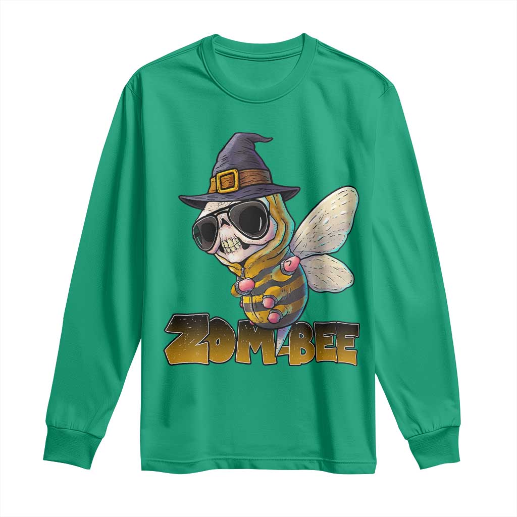 Halloween Zombie Bee Long Sleeve Shirt Zombee Funny Dabbing TS12 Irish Green Print Your Wear