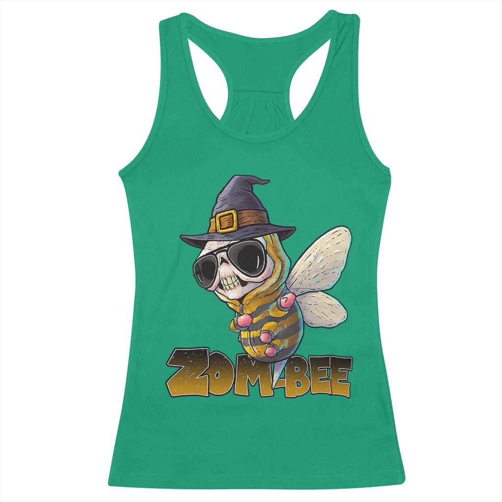 Halloween Zombie Bee Racerback Tank Top Zombee Funny Dabbing TS12 Irish Green Print Your Wear