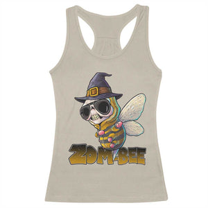 Halloween Zombie Bee Racerback Tank Top Zombee Funny Dabbing TS12 Sand Print Your Wear