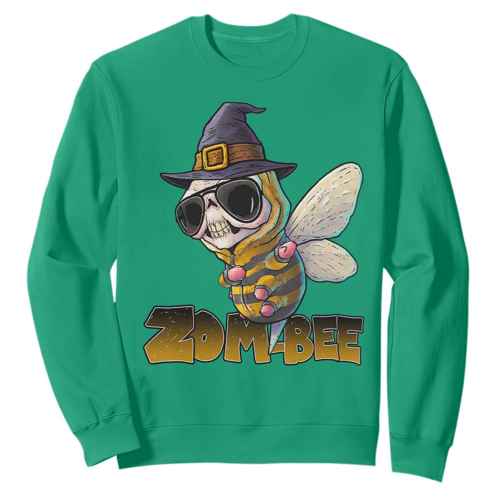 Halloween Zombie Bee Sweatshirt Zombee Funny Dabbing TS12 Irish Green Print Your Wear