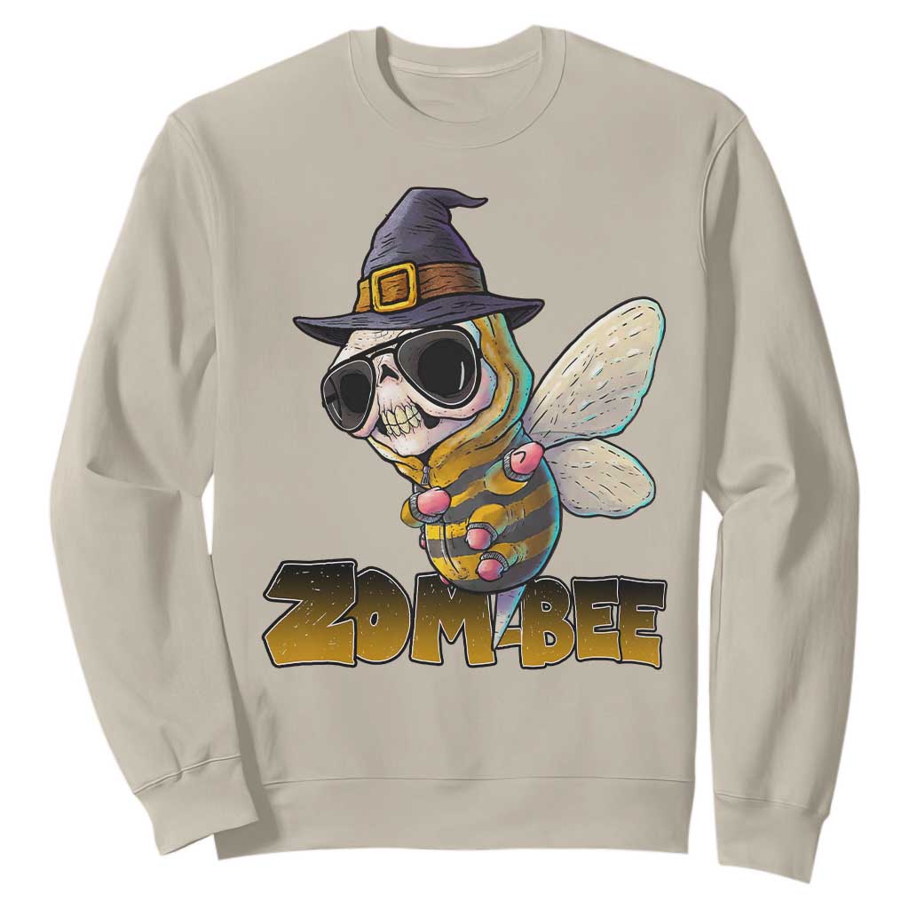 Halloween Zombie Bee Sweatshirt Zombee Funny Dabbing TS12 Sand Print Your Wear