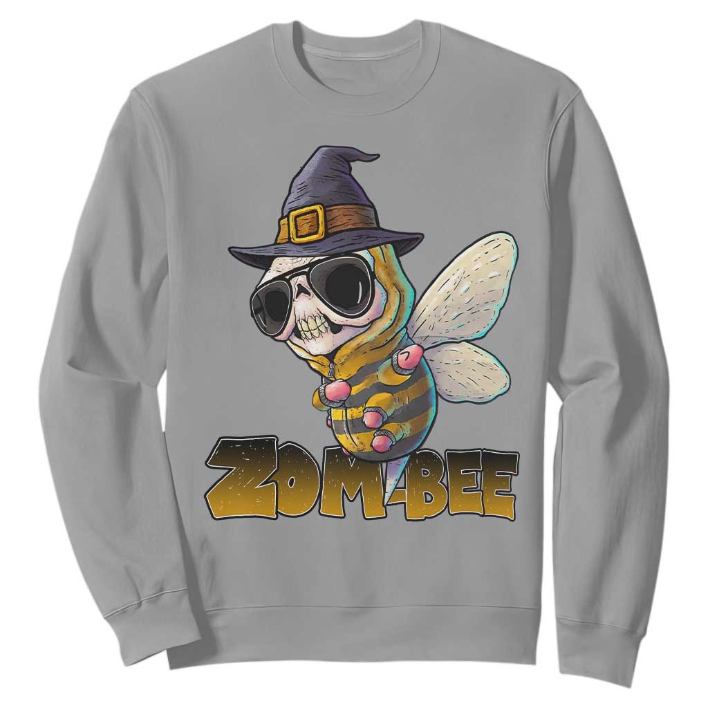 Halloween Zombie Bee Sweatshirt Zombee Funny Dabbing TS12 Sport Gray Print Your Wear