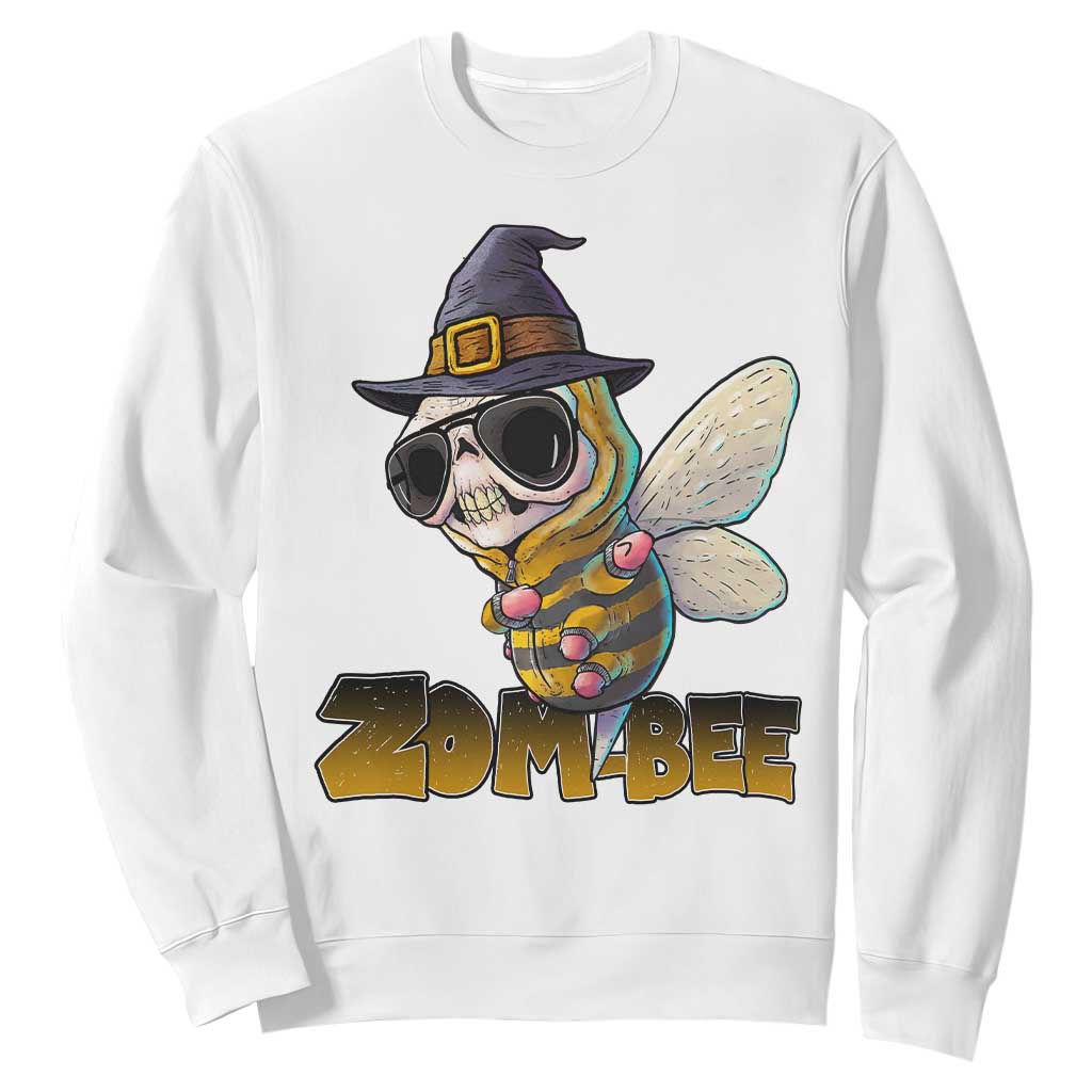 Halloween Zombie Bee Sweatshirt Zombee Funny Dabbing TS12 White Print Your Wear