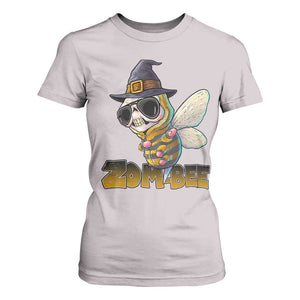 Halloween Zombie Bee T Shirt For Women Zombee Funny Dabbing TS12 Ice Gray Print Your Wear