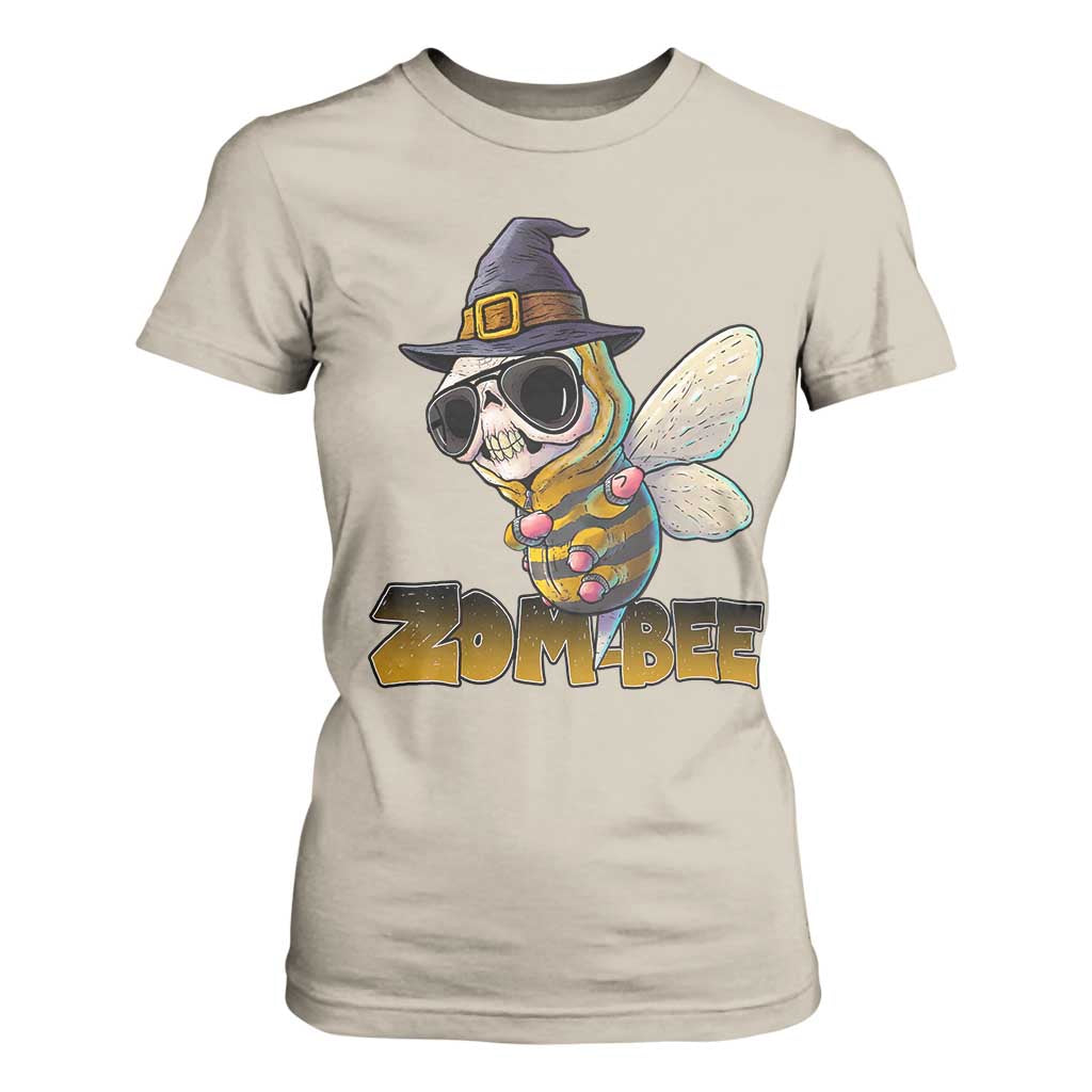 Halloween Zombie Bee T Shirt For Women Zombee Funny Dabbing TS12 Sand Print Your Wear