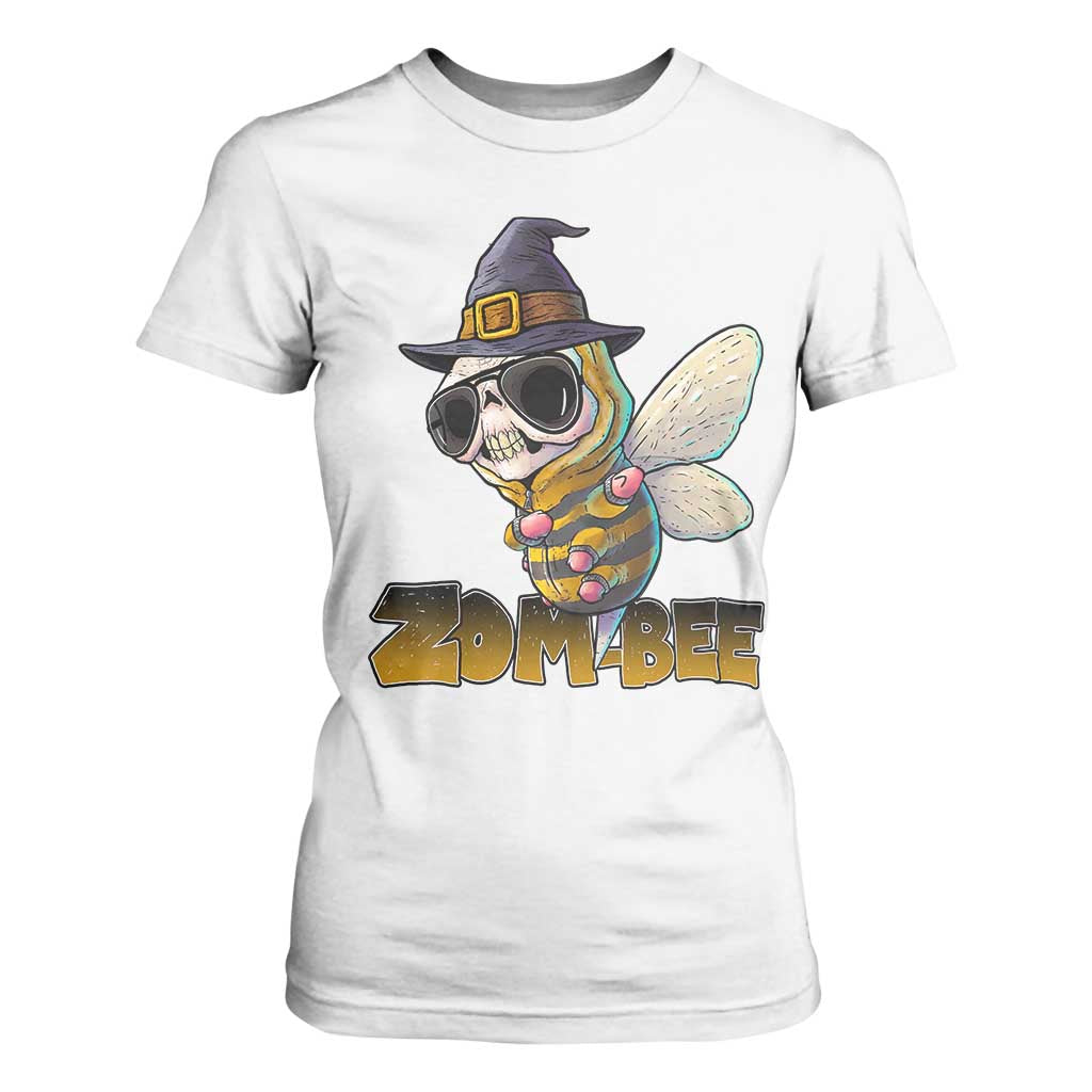 Halloween Zombie Bee T Shirt For Women Zombee Funny Dabbing TS12 White Print Your Wear