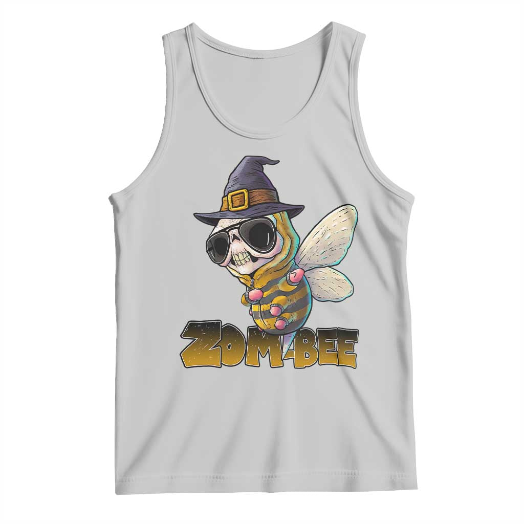 Halloween Zombie Bee Tank Top Zombee Funny Dabbing TS12 Ash Print Your Wear