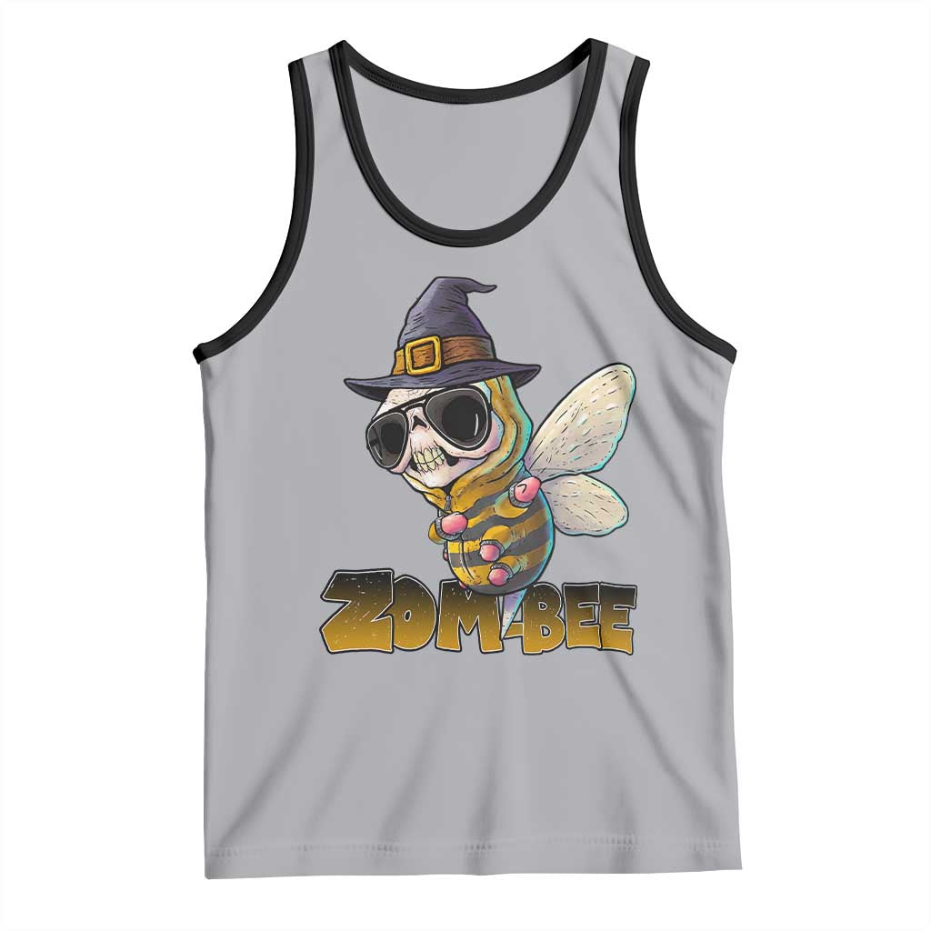 Halloween Zombie Bee Tank Top Zombee Funny Dabbing TS12 Athletic Heather Black Print Your Wear