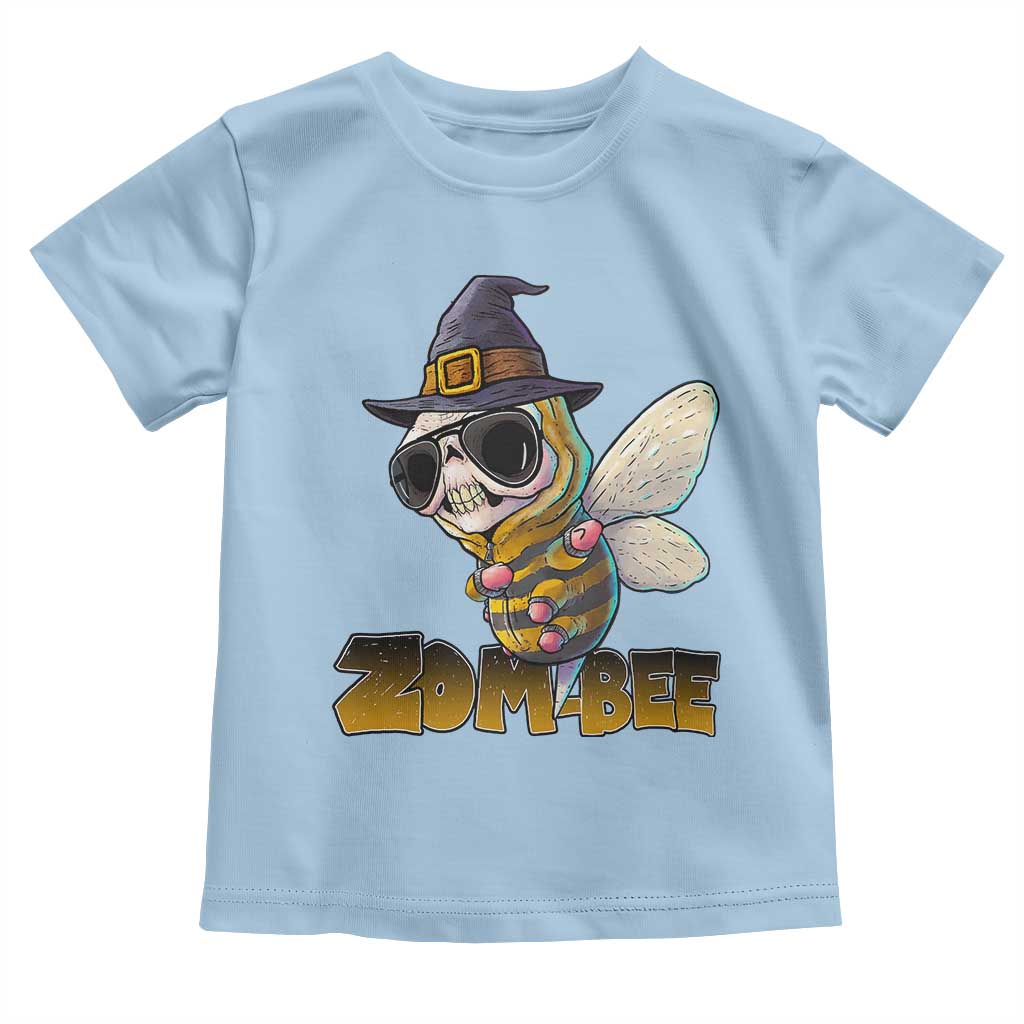 Halloween Zombie Bee Toddler T Shirt Zombee Funny Dabbing TS12 Light Blue Print Your Wear