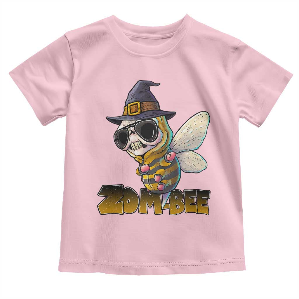 Halloween Zombie Bee Toddler T Shirt Zombee Funny Dabbing TS12 Light Pink Print Your Wear