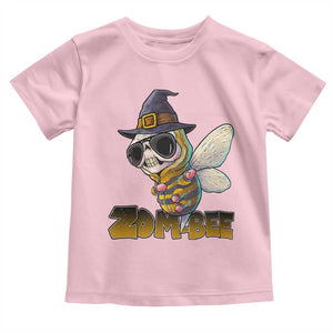Halloween Zombie Bee Toddler T Shirt Zombee Funny Dabbing TS12 Light Pink Print Your Wear