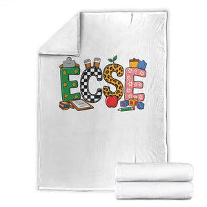 Early Childhood Special Education Teacher Throw Blanket ECSE Life