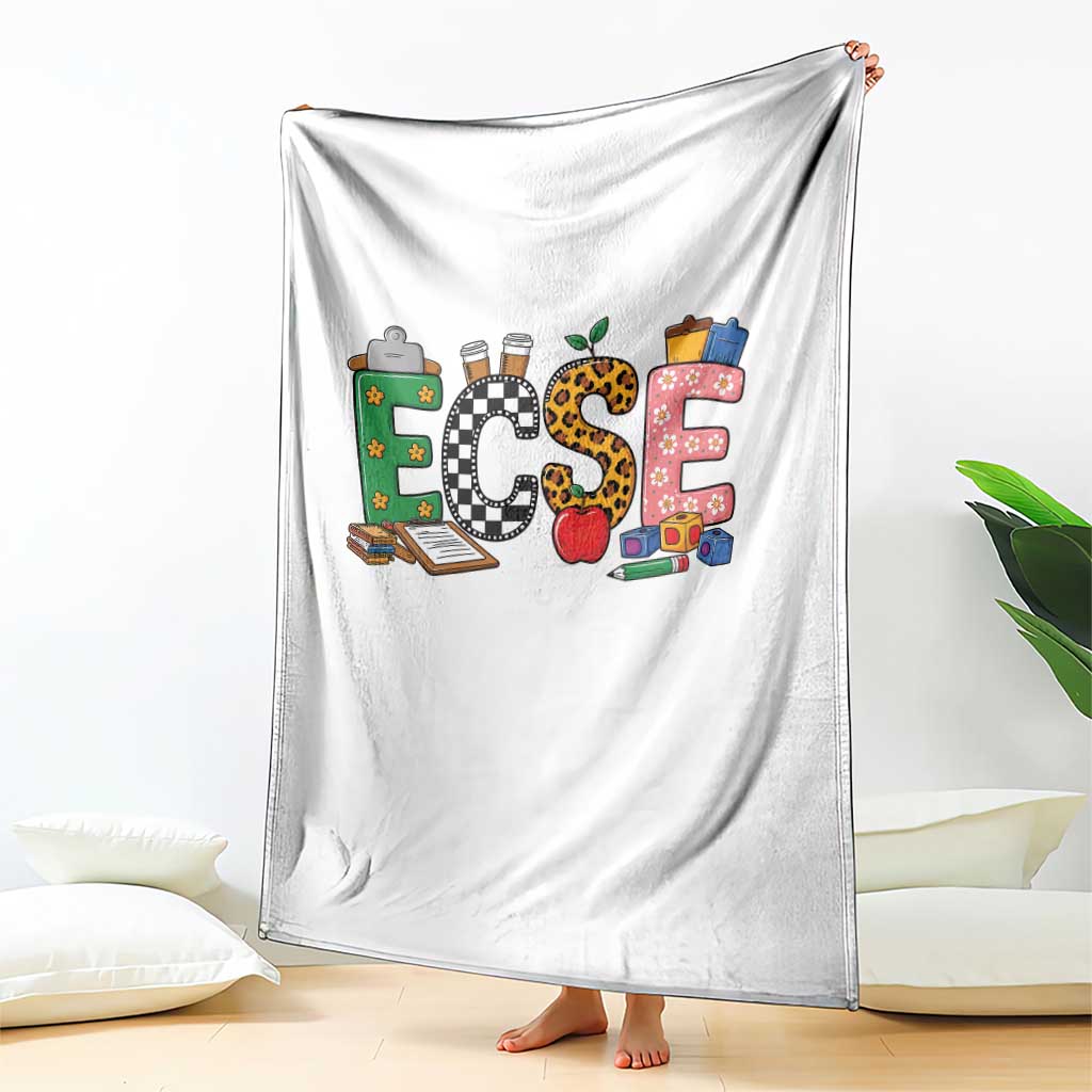 Early Childhood Special Education Teacher Throw Blanket ECSE Life