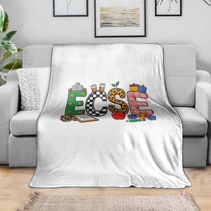 Early Childhood Special Education Teacher Throw Blanket ECSE Life