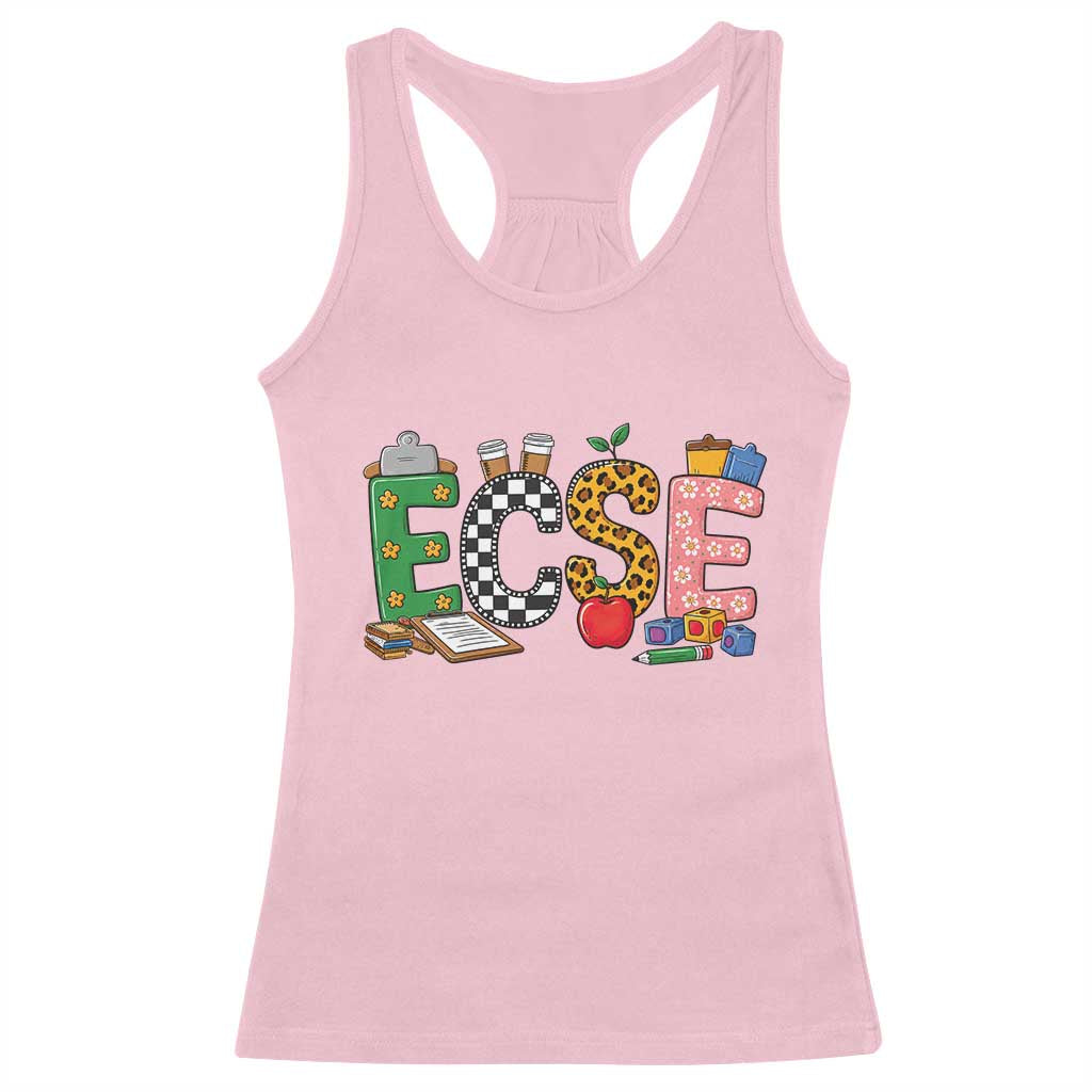 Early Childhood Special Education Teacher Racerback Tank Top ECSE Life