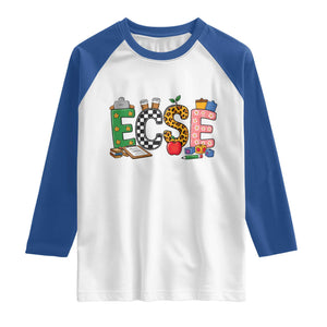 Early Childhood Special Education Teacher Raglan Shirt ECSE Life