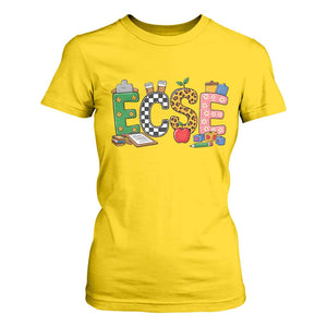 Early Childhood Special Education Teacher T Shirt For Women ECSE Life
