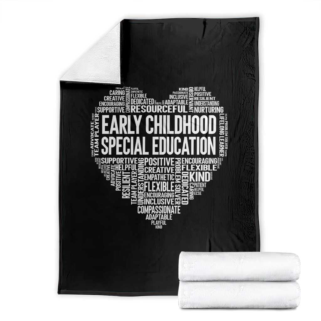 Early Childhood Special Education Teacher Throw Blanket Caring Compassionate Kindness