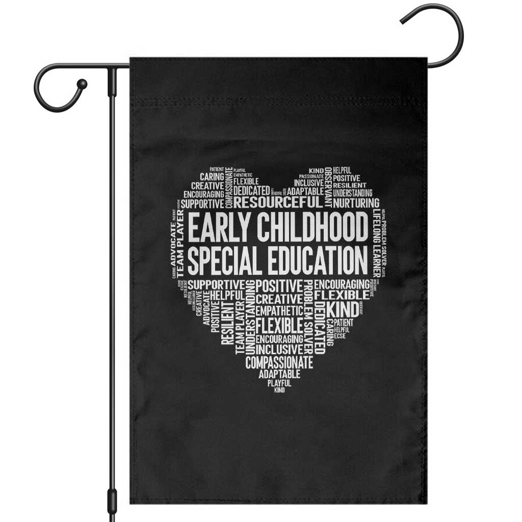 Early Childhood Special Education Teacher Garden Flag Caring Compassionate Kindness